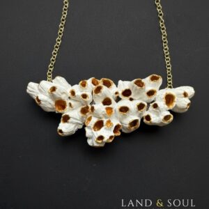 Collar de barnacles naturales recolectados a mano en las playas del Mediterráneo