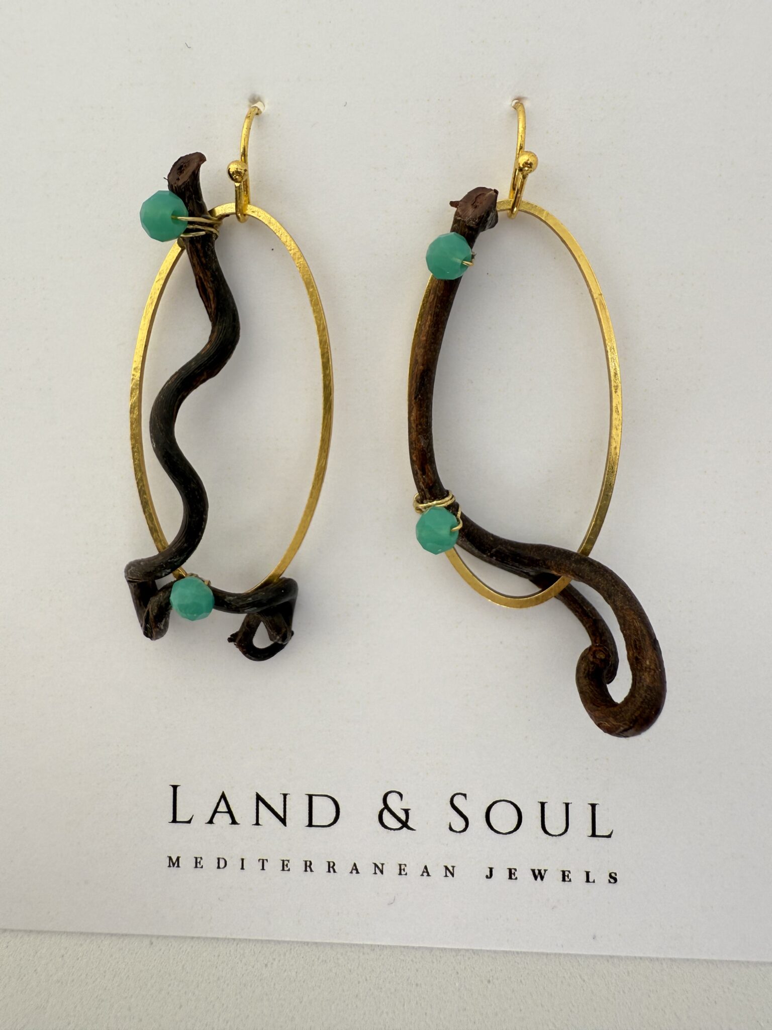 Pendientes Viña Turquesa Cortos