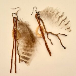 Pendientes plumas tribales 7