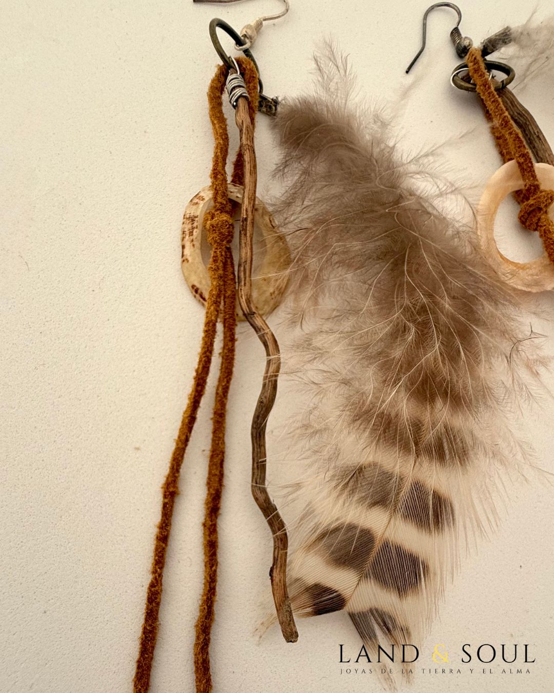 pendientes plumas tribales 5 pendientes plumas naturales. pendientes artesanales tribales